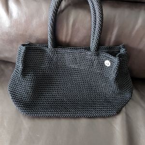 The Sak black woven handbag